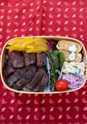ステーキ弁当-レシピのメイン写真