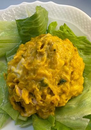 【作り置き活用】かぼちゃ煮ツナマヨサラダ-レシピのメイン写真