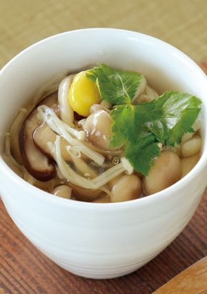 白だし┃きのこのあんかけ茶碗蒸し-レシピのメイン写真