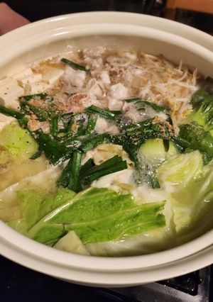 【海外工夫】モツ鍋風 ギョーザ鍋-レシピのメイン写真