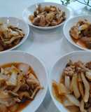 鶏ももしめじ玉ねぎの炒めもの