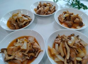 鶏ももしめじ玉ねぎの炒めもの-レシピのメイン写真