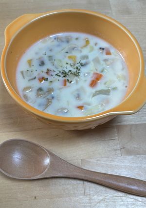 野菜たっぷり クラムチャウダー-レシピのメイン写真