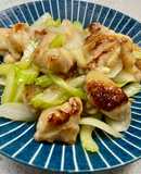 簡単！鶏もも肉とセロリの塩麹中華炒め