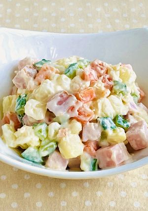 防災レシピ🍲カラフル🎵マセドアンサラダ-レシピのメイン写真