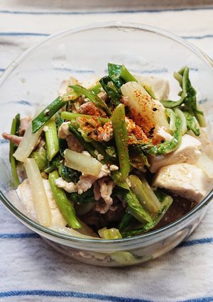 豚こま・白菜・豆腐のコク旨ピリ辛炒め-レシピのメイン写真