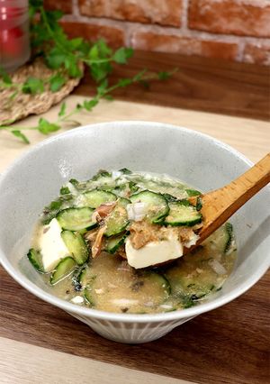 さっぱり★サバ缶で冷や汁-レシピのメイン写真