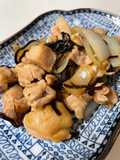 鶏肉と玉ねぎの塩昆布炒め