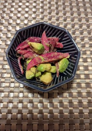紅くるり大根とアボカドの塩昆布あえ-レシピのメイン写真