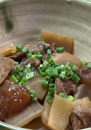 生姜たっぷり牛すじ煮込み-レシピのメイン写真