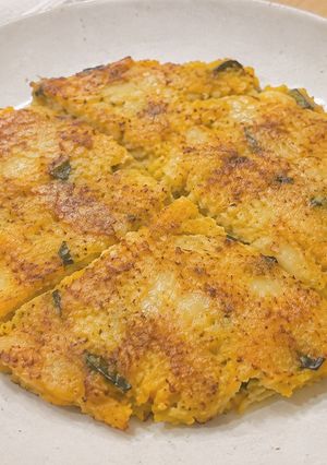 かりもち＆ほくほく😋かぼちゃチーズ焼き-レシピのメイン写真