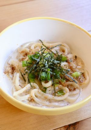 作業3分!醤油クリームうどん-レシピのメイン写真
