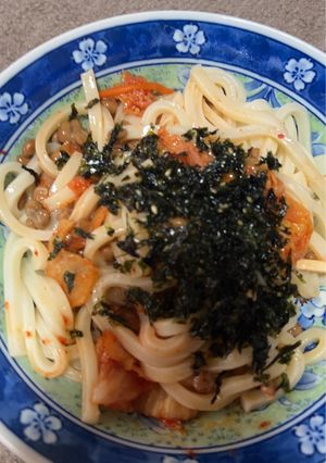 納豆キムチうどん-レシピのメイン写真