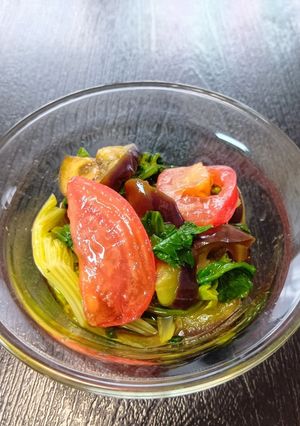 レンジ2分半！トマトなすセロリの南蛮漬け-レシピのメイン写真