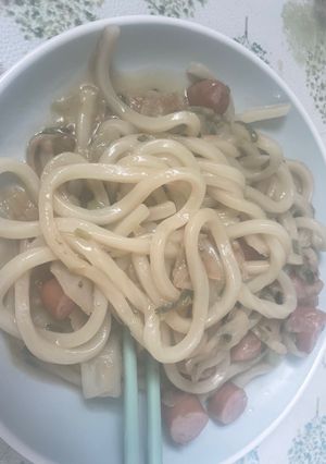 柑橘バターの焼きうどん-レシピのメイン写真