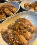 ペラペラロース薄切り肉で、豆腐の肉巻き