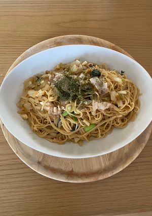 豚シャブ肉の和風パスタ-レシピのメイン写真