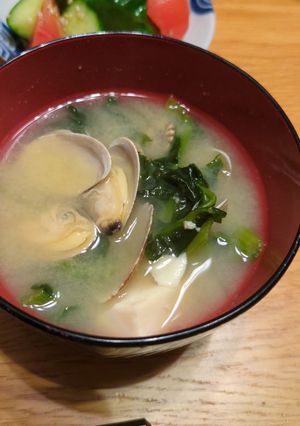 冷凍あさりのお味噌汁♪-レシピのメイン写真