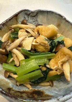 【副菜】小松菜としめじの煮浸し-レシピのメイン写真