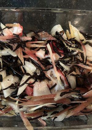 玉ねぎひじき茗荷タコサラダ/レモンドレッシング-レシピのメイン写真
