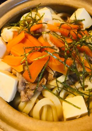 プチッと鍋＆削り節の豚こまキムチうどん鍋-レシピのメイン写真