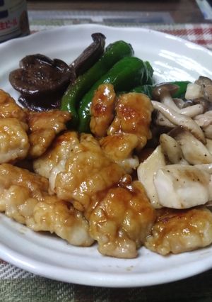 鱧照り焼きとキノコの盛り合わせ-レシピのメイン写真