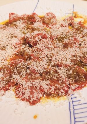馬肉(馬刺し)のカルパッチョ-レシピのメイン写真