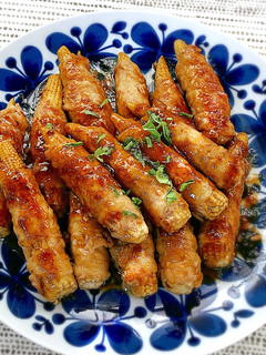ベビーコーンの豚肉巻きバター風味-レシピのメイン写真