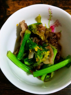 菜の花の牛肉炒め-レシピのメイン写真