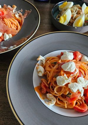ミニトマトの冷製パスタ-レシピのメイン写真