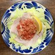 豚ロース肉の刻みトマトと玉ネギがけサラダ