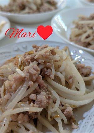 もやしと豚ひき肉の炒め物-レシピのメイン写真