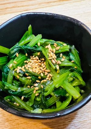 ほうれん草の茎、大量消費！中華おひたし-レシピのメイン写真
