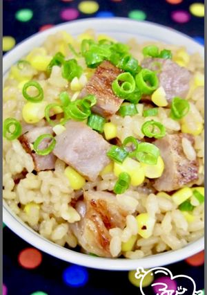 炊飯器でとうもろこしと牛肉の炊き込みご飯-レシピのメイン写真