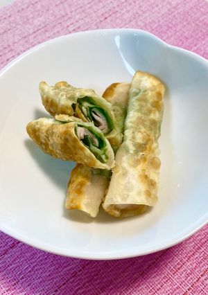 揚げない🌟大葉とハムとチーズの巻き巻き-レシピのメイン写真