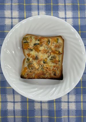 かぼちゃのツナマヨトースト＊朝ごはん-レシピのメイン写真