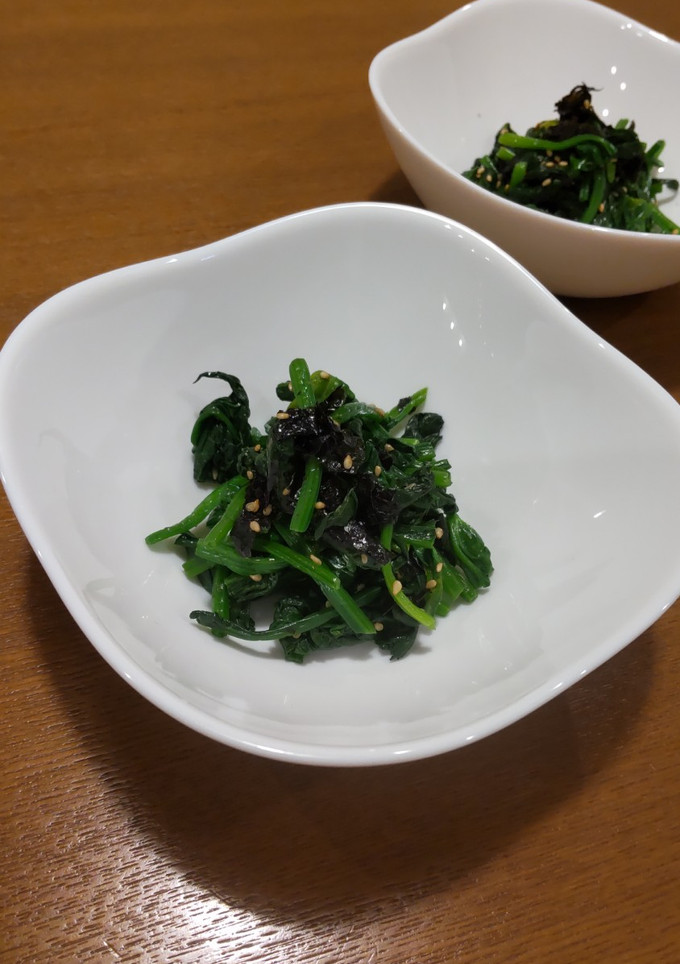 ほうれん草の韓国のり和え-レシピのメイン写真
