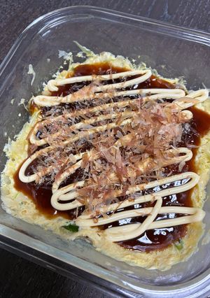 粉を使わない豆腐でお好み焼き風-レシピのメイン写真