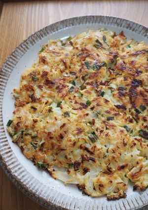 豆腐たっぷりヘルシーお好み焼き！-レシピのメイン写真