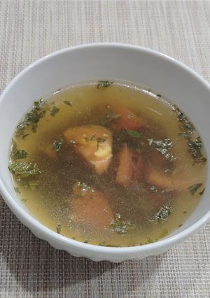 モロヘイヤとトマトのにんにくスープ-レシピのメイン写真