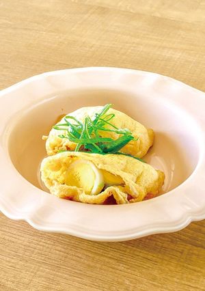 サバ缶のあげ巾着-レシピのメイン写真
