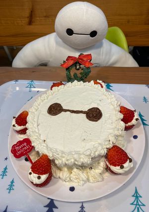 クリスマスケーキ⭐︎ベイマックス-レシピのメイン写真