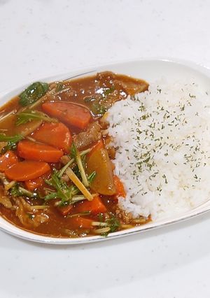 🟢水菜と大根のサッパリカラフルカレー🍛-レシピのメイン写真