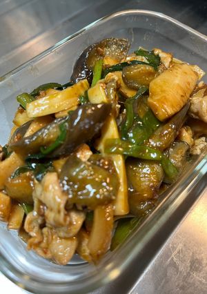 豚とナスと筍とニラの簡単♡麻婆炒め-レシピのメイン写真