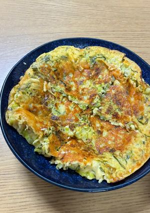 ネギとチーズのふんわりお好み焼き-レシピのメイン写真