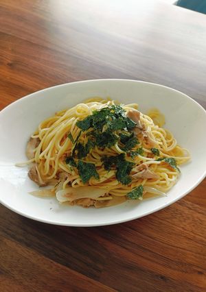 ツナとキノコの和風パスタ-レシピのメイン写真