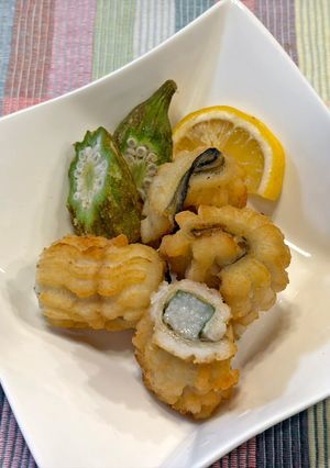 穴子の梅じそ巻き(素揚げ)-レシピのメイン写真