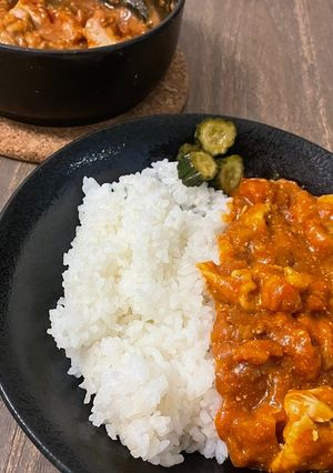 コンロ包丁不要!トマトカレー-レシピのメイン写真