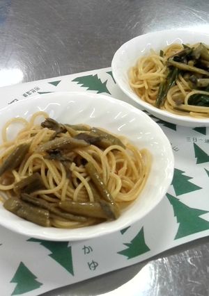飯豊の食を使ったイタリアン風うどチーノ♪-レシピのメイン写真