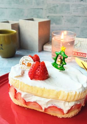 4つで作れる☆小さないちごケーキ-レシピのメイン写真